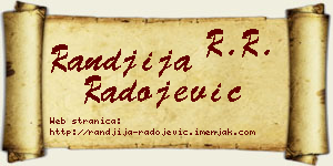 Ranđija Radojević vizit kartica